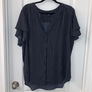 Ann Taylor Stripe Top/Blouse
